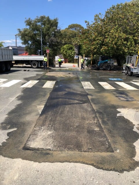 Mirrabooka Primary School Asphalt driveway - After